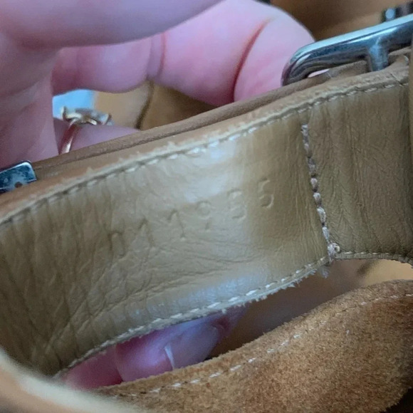 CHLOE Rylee Suede & leather ankle boots with buckles made in Italy size 37 US6.5 - Picture 9 of 12